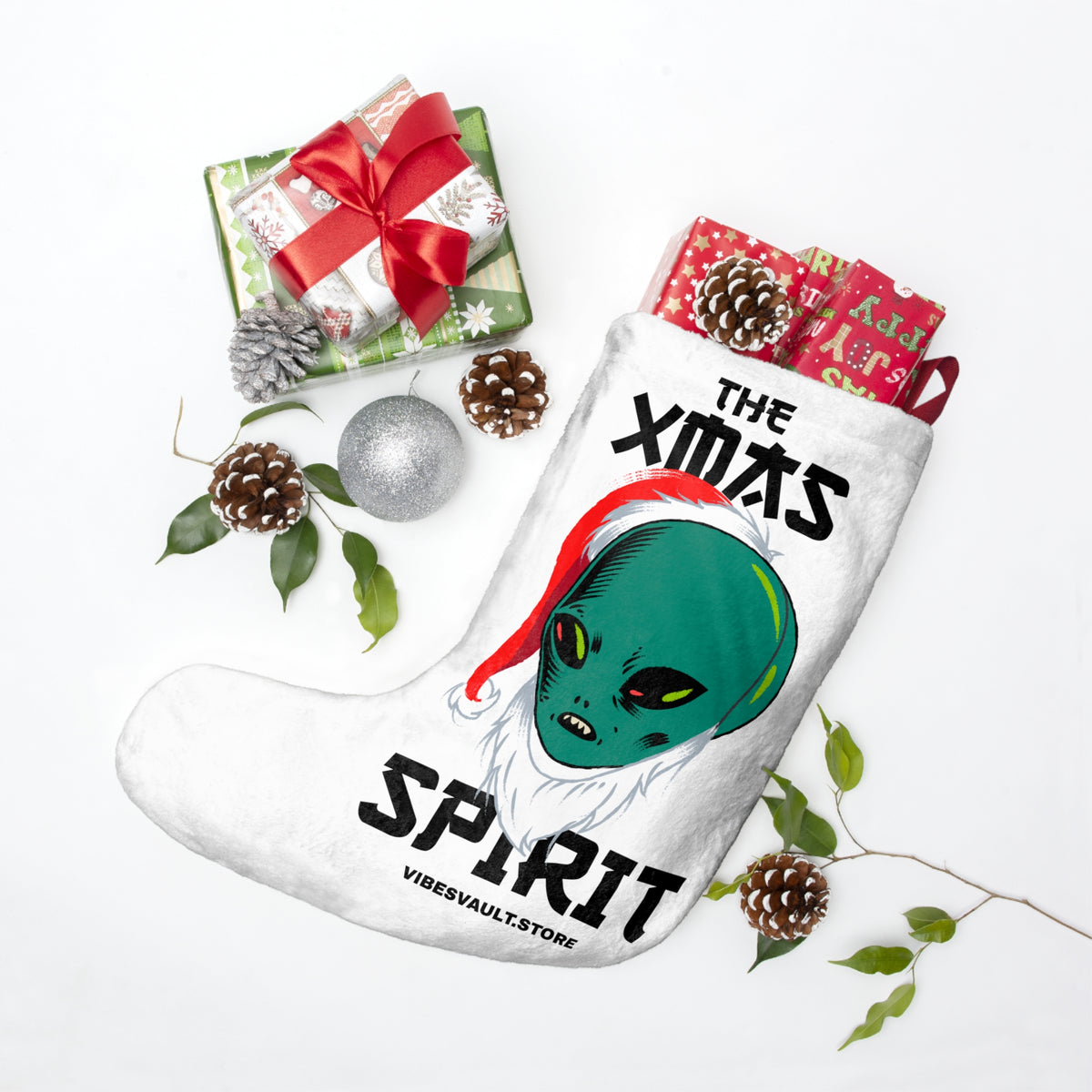 HOLIDAY Alien Santa Christmas Stockings
