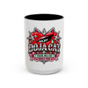 Red Heart Chrome Eye Colorful Mug 11oz & 15oz