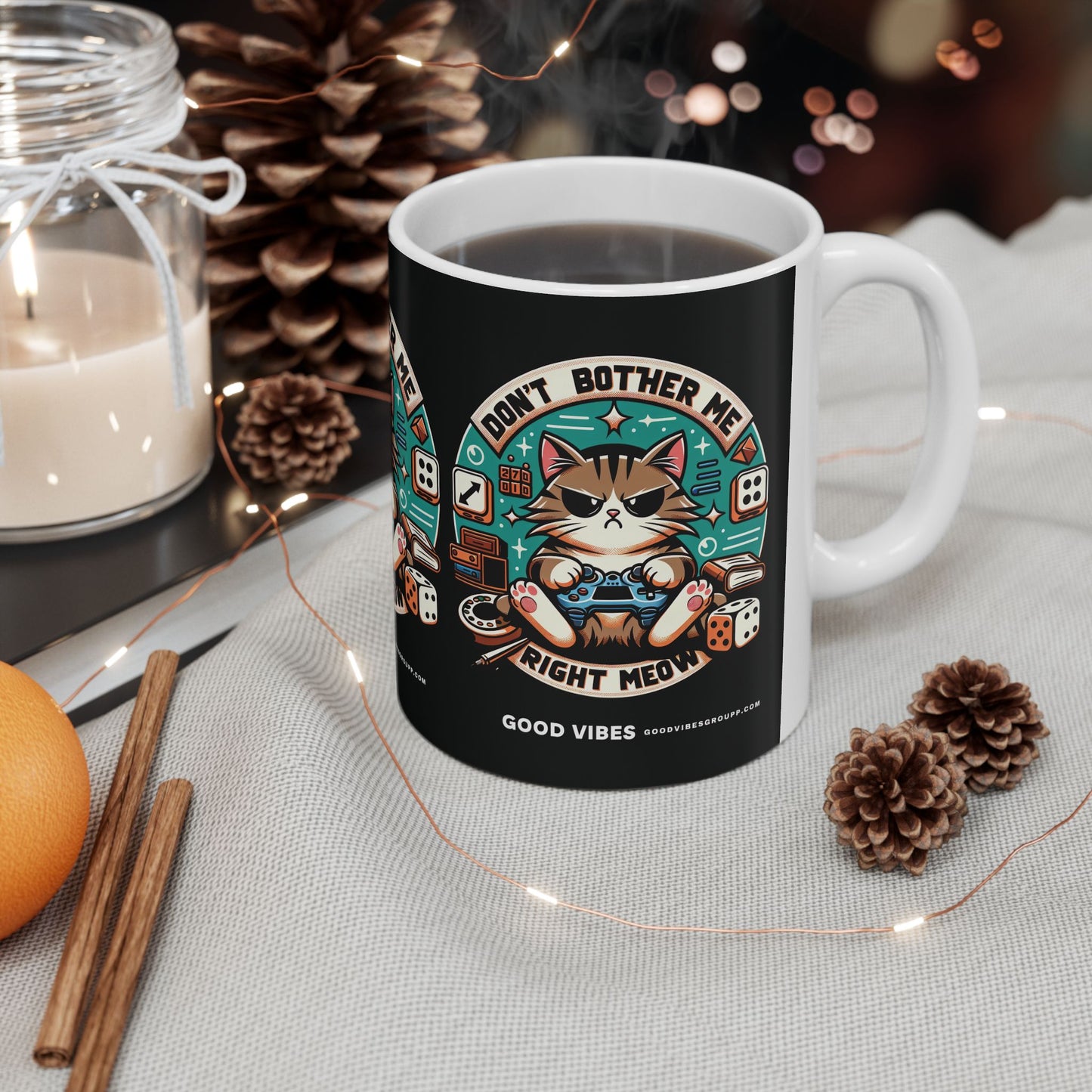 Video Game Cat Mug - Coffee Cup