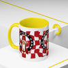 Coffee Mug — Red Rocket Corp Retro Rocket Logo Accent Mug (11/15oz)