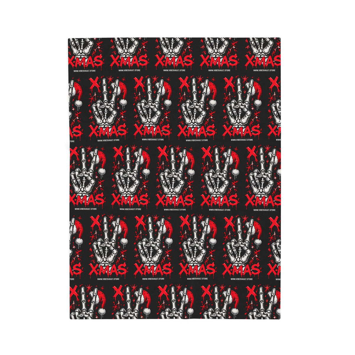 HOLIDAY Rock On Xmas Velveteen Plush Blanket
