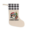 HOLIDAY Santa Burning Money Christmas Stocking