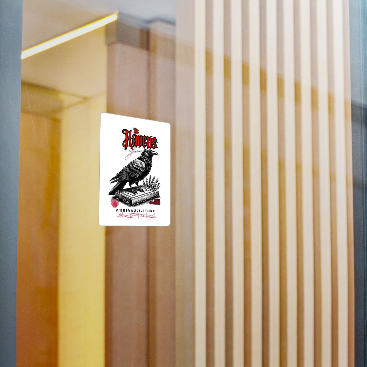 Ravens Kiss-Cut Vinyl Sticker — Gothic Crow Design — Halloween 2026