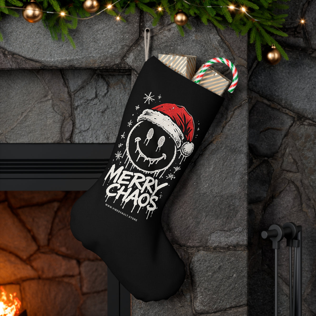 HOLIDAY Merry Chaos Santa Stocking