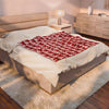 HOLIDAY Red Bow Velveteen Plush Blanket