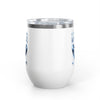 Red Roses Chrome Portrait Wine Tumbler 12oz
