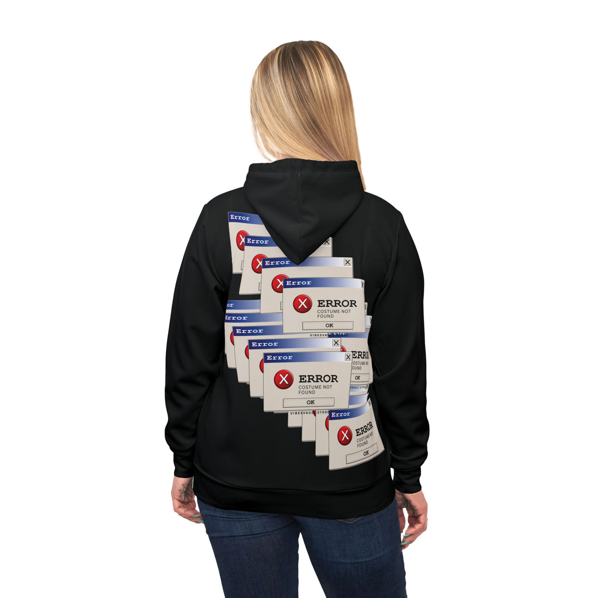 Error Message Hoodie – Funny Computer Glitch Gaming Pullover