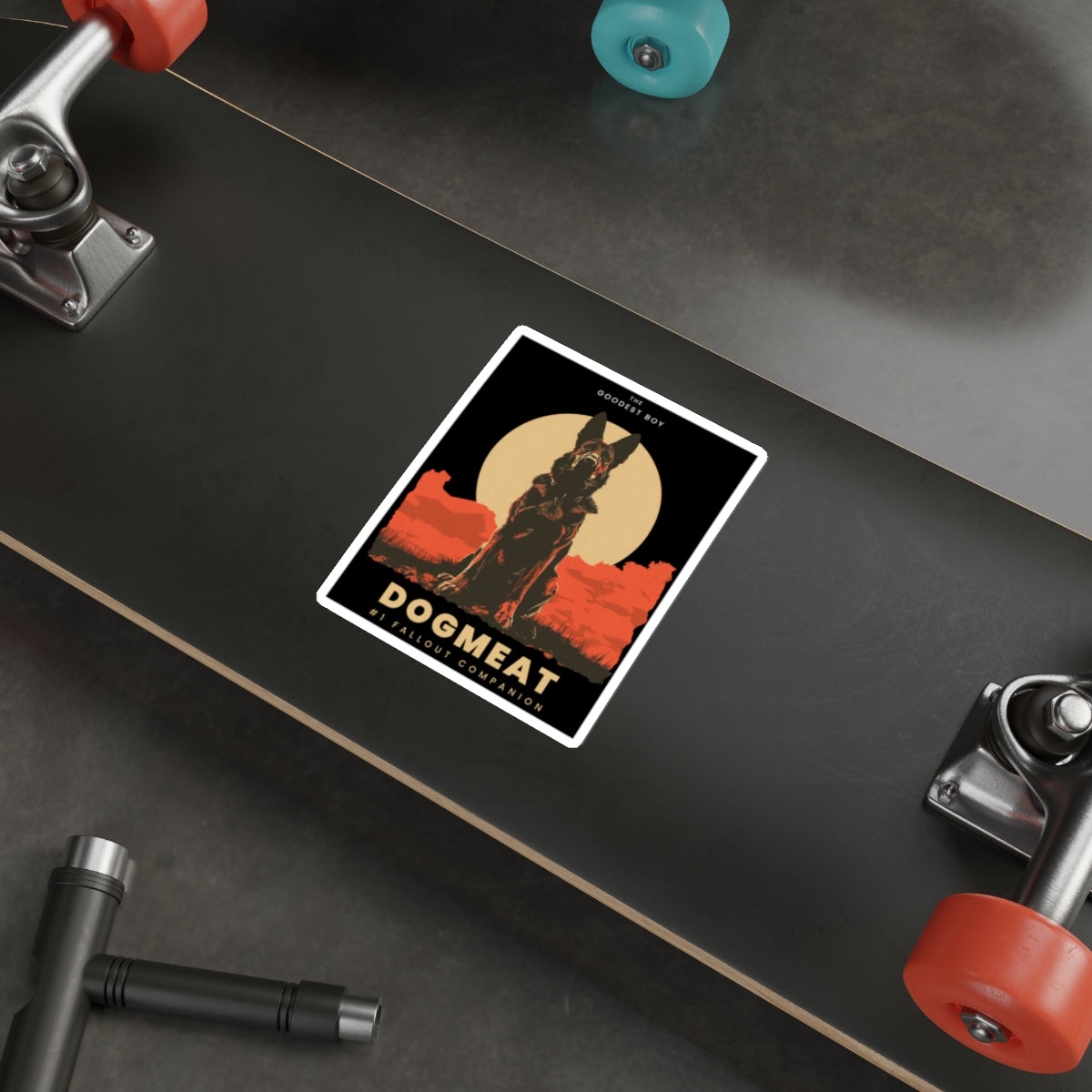 Dogmeat Die-Cut Sticker — 'The Goodest Boy' Fallout Companion Gaming Decal