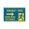 Vault-Tec Fallout Shelter "This Way to Vault" Die-Cut Sticker