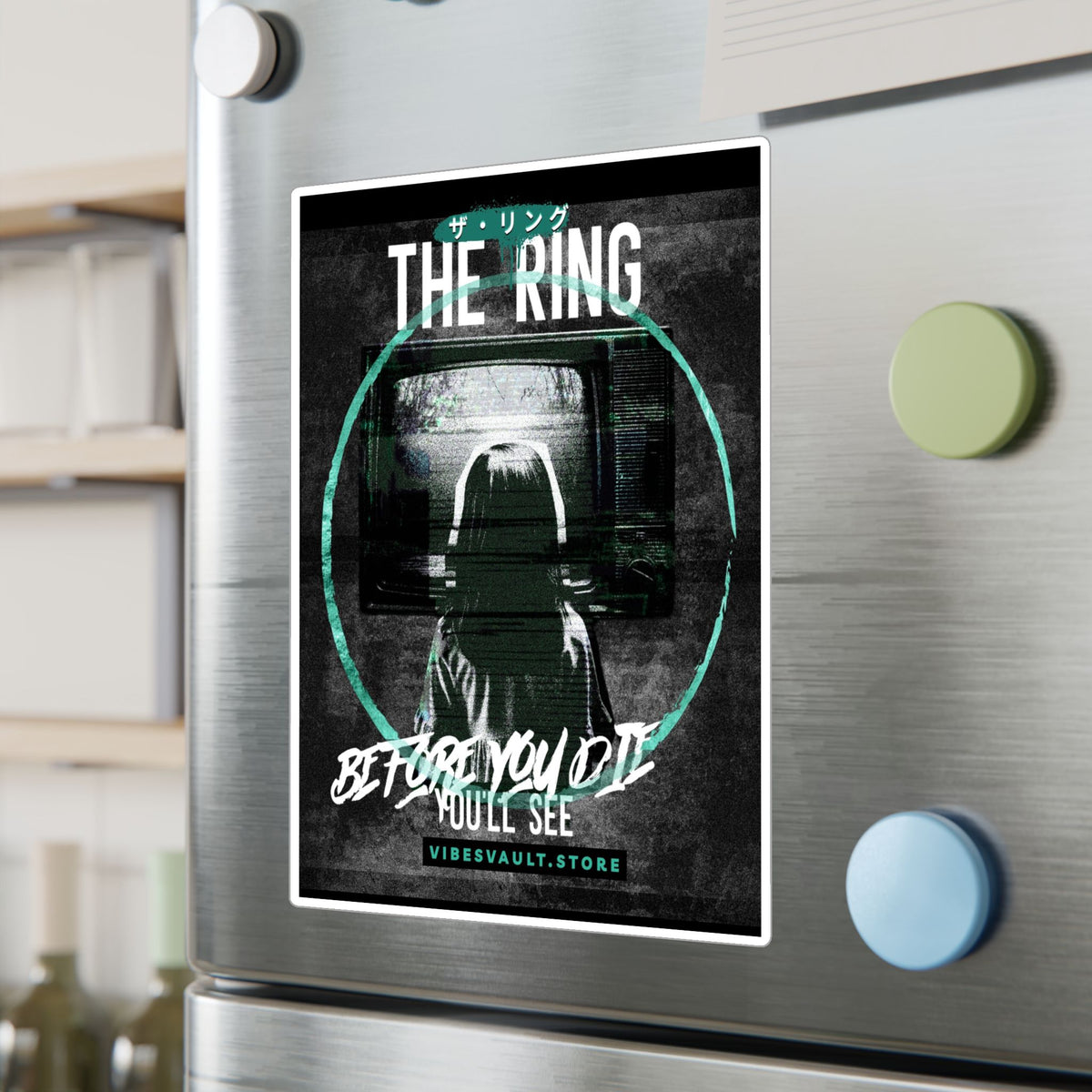 The Ring Horror Movie Kiss-Cut Vinyl Decal — “Before You Die You’ll See”— Halloween 2026