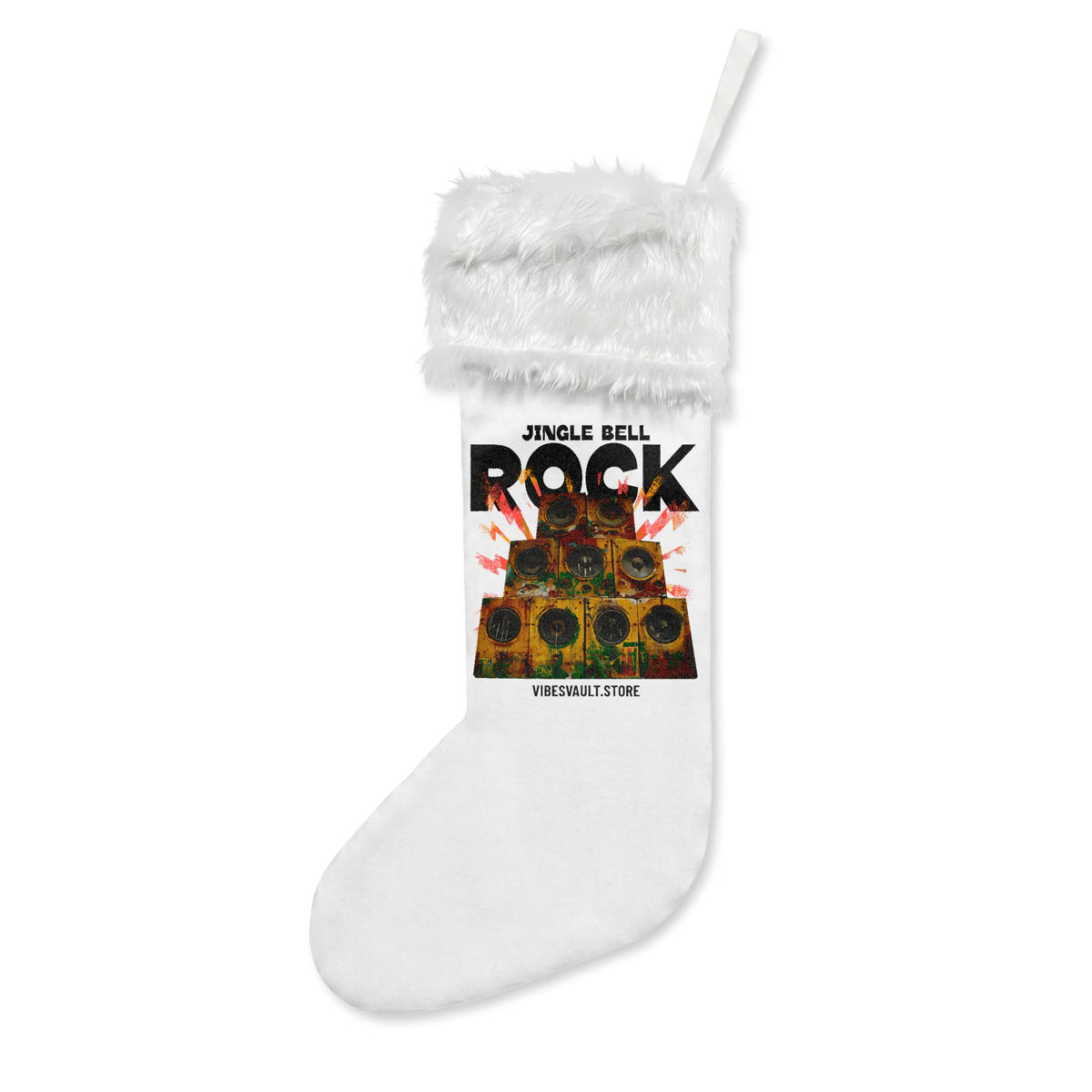 HOLIDAY Vintage Holiday Speakers Christmas Stockings (Flannel)
