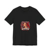Red Roses Chrome Portrait Bella+Canvas Jersey Tee