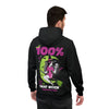 100% That Witch Hoodie — Neon Witch Graphic Pullover for Halloween & Witchy Vibes