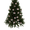 Red Roses Chrome Portrait Aluminum Ornaments