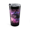20oz Purple Witch Pink Magic Tumbler — Insulated Travel Cup— Halloween 2026
