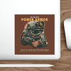 Power Armor Die-Cut Sticker Enclave Fallout — Retro Post-Apocalyptic Helmet Design