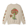 Mushroom Tree Crewneck Sweatshirt — Festive Toadstool Holiday Graphic