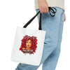 Rose Mosaic Portrait All-Over Print Tote Bag