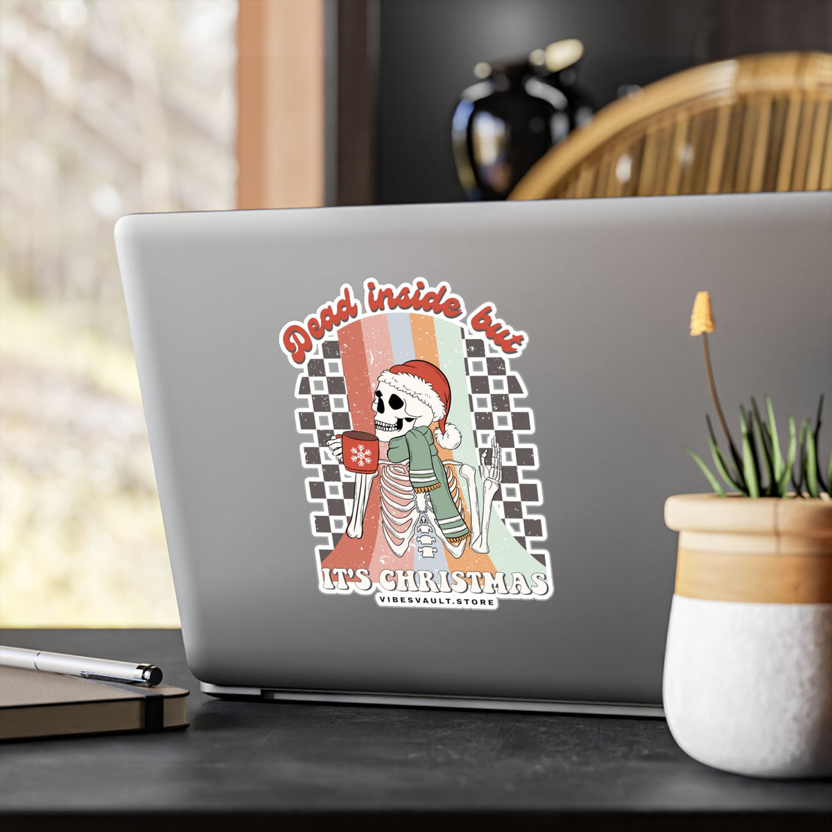 Dead Inside But It’s Christmas Vinyl Sticker