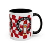 Coffee Mug — Red Rocket Corp Retro Rocket Logo Accent Mug (11/15oz)