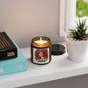 Red Roses Chrome Portrait Amber Jar Soy Candle