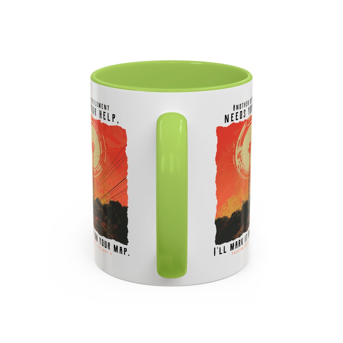 I'll Mark It On Your Map Fallout Coffee Mug — Vintage Radio Tower Accent Mug