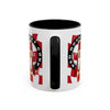 Coffee Mug — Red Rocket Corp Retro Rocket Logo Accent Mug (11/15oz)