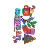 Christmas Sticker Festive AF — Holiday Kiss-Cut Vinyl Decals (Mug, Stocking, Holly & Tree)