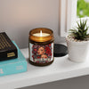 Red Roses Chrome Portrait Amber Jar Soy Candle