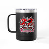 Red Heart Chrome Eye Coffee Mug Tumbler 15oz