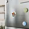 Skull Coffee Sticker — Halloween Skull with Beanie & Pumpkin Kiss-Cut Vinyl Decal— Halloween 2026