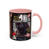 3 Book Covers Retro Vampire, Death and Black Cats Mug — Two-Tone Accent 11/15oz - Fall Halloween 2026