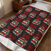 Velveteen Plush Blanket — Christmas Movie Club VHS Pattern Holiday Throw