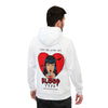 Vampire Heart Athletic Hoodie — "You're Just My Blood Type" Graphic
