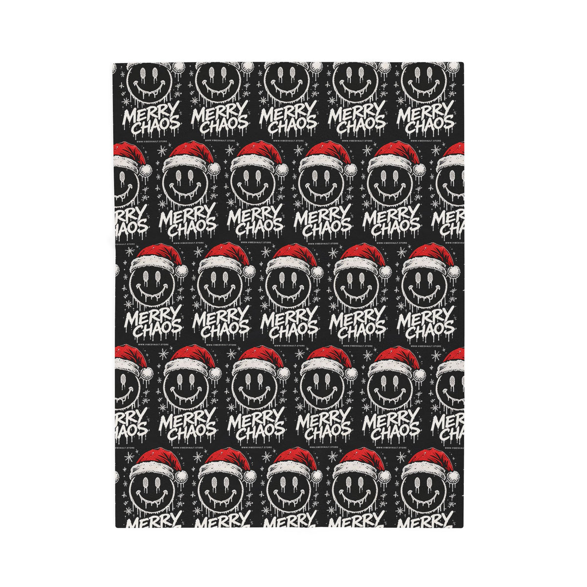 Merry Chaos Christmas Velveteen Plush Blanket