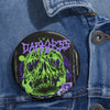 Skull Slime Pin - Purple and Neon Green - Welcome to Darkness Button Badge - Fall Halloween 2026