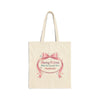 Coquette Ribbon Lace Parody Tote | pastel humor, ribbon art