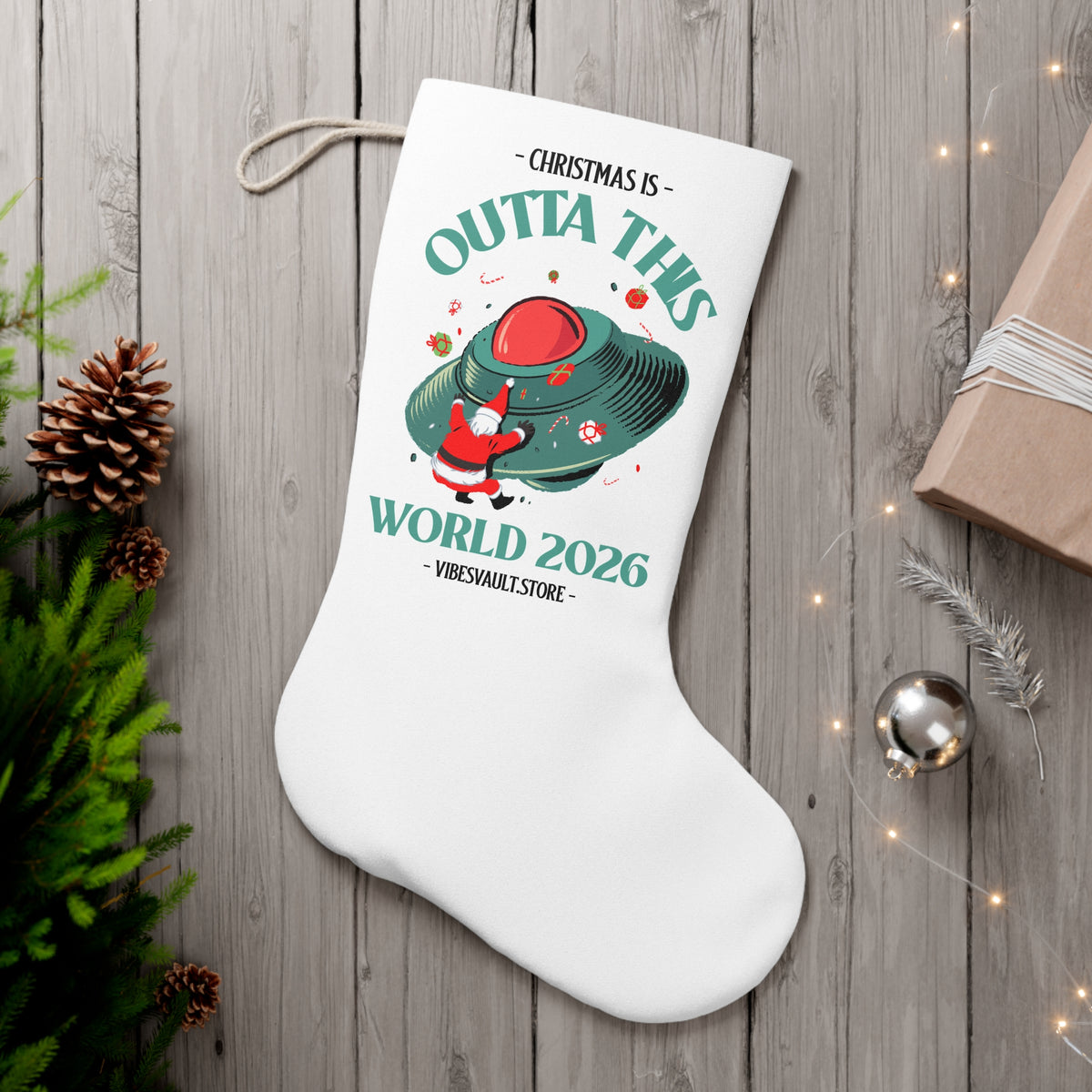 HOLIDAY Outta This World Santa Stocking