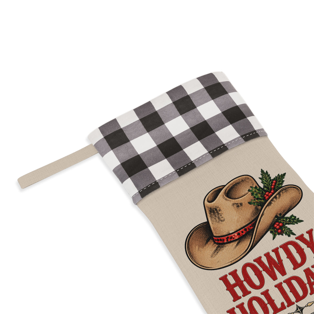 HOLIDAY Howdy Holidays Christmas Stocking