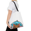 Brown Cat Umbrella All-Over Print Tote Bag