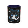 Halloween Cat Coffee Mug — Two-Tone Accent 11/15oz - Fall Halloween 2026