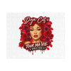 Rose Mosaic Portrait Jigsaw Puzzle with Tin