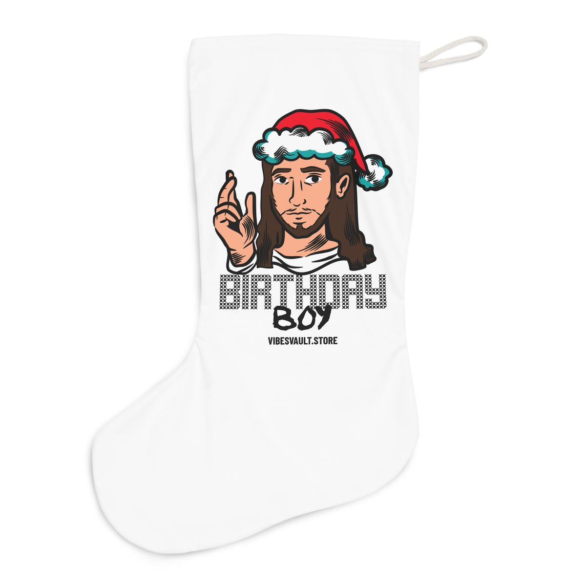HOLIDAY Christmas Jesus Santa Stocking