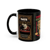 3 Book Covers Retro Vampire, Death and Black Cats Mug — Two-Tone Accent 11/15oz - Fall Halloween 2026