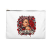 Red Roses Chrome Portrait Accessory Pouch