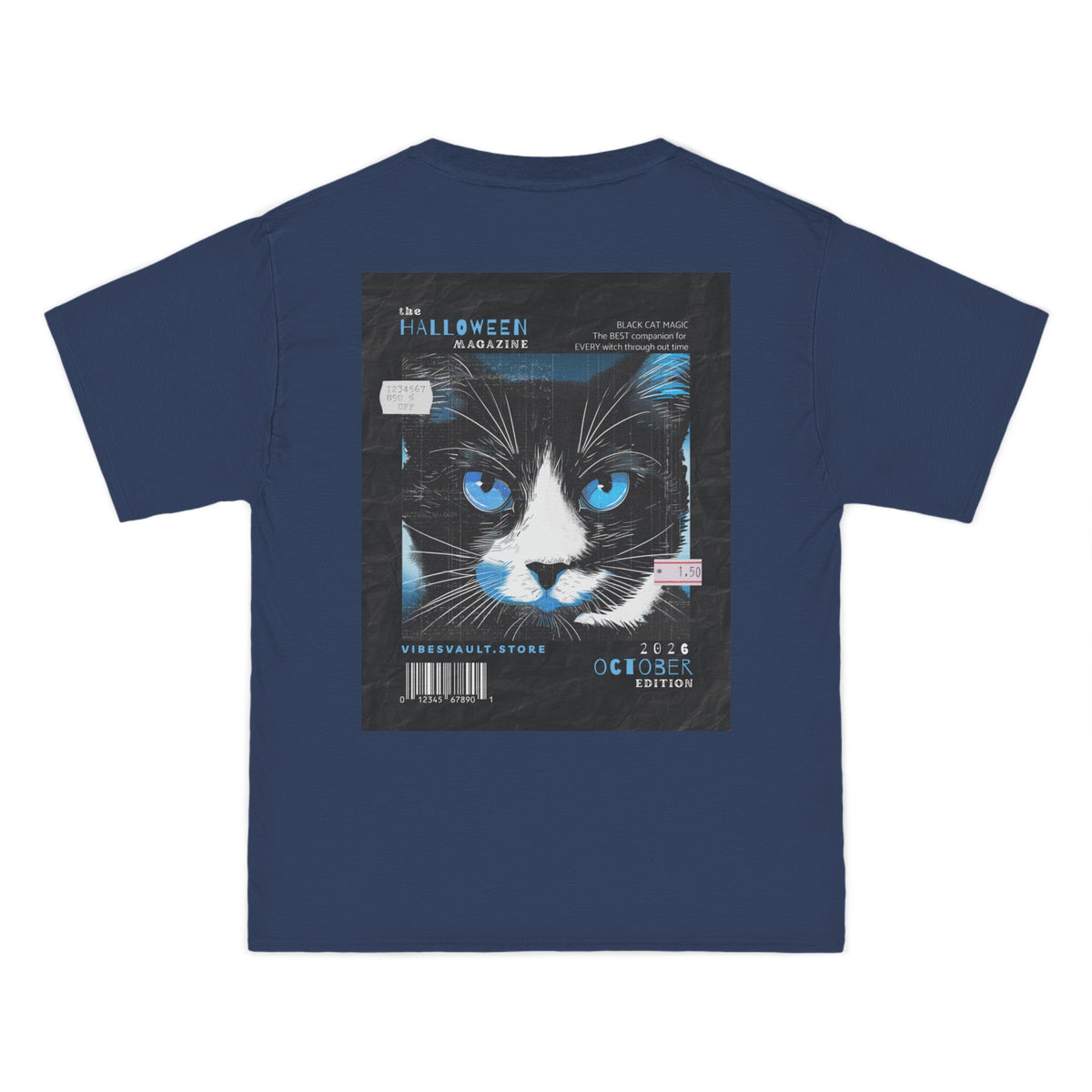 Haloween Magazine Cat Edition - T-shirt Top - Retro Fall Witch Wizard Magic -Graphic Tee - Fall Halloween 2026