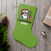 HOLIDAY Santa Burning Money Santa Stocking