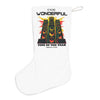Christmas Speaker Stack Stocking – "It's the Most Wonderful Time of the Year" Holiday Stocking for Music Lovers