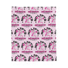 No Lifts No Gifts Gym Girl Velveteen Plush Blanket