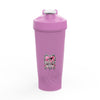 Pink Heart Chrome Eye Protein Shaker